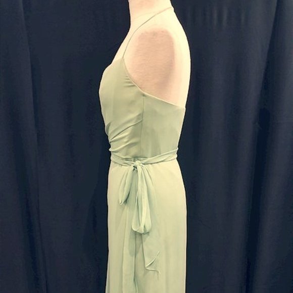 Jim Hjelm Dresses Jim Hjelm Occasions Sage Chiffon Wrap Halter